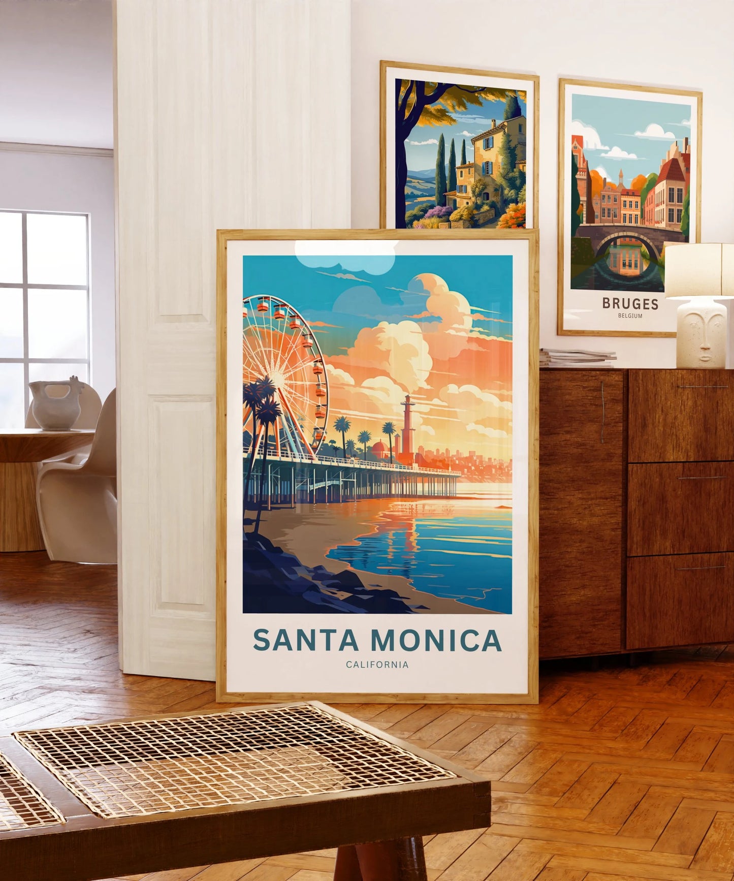 Santa Monica Travel Poster