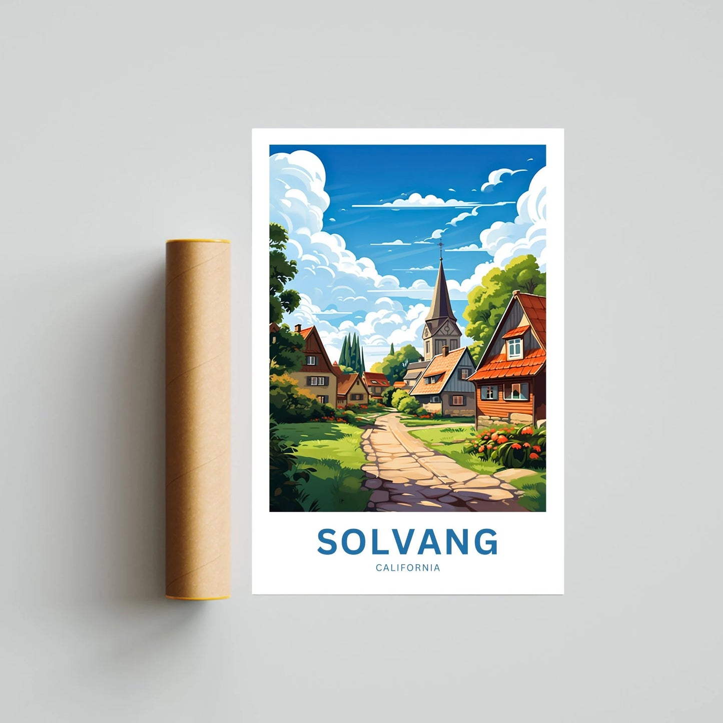 Solvang Travel Poster