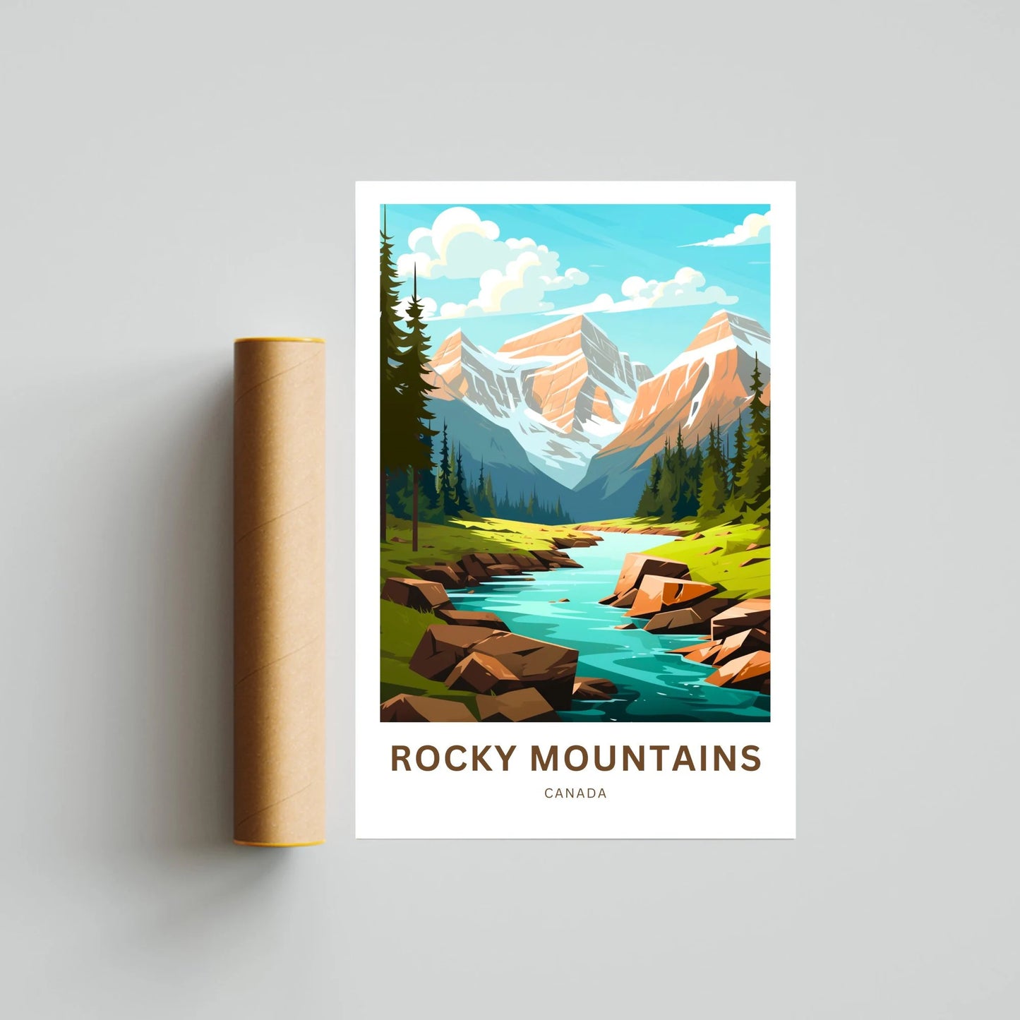 Rocky Mountain Travel Poster