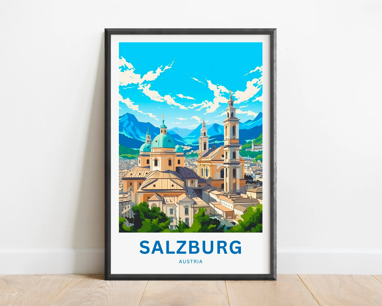 Salzburg Travel Poster