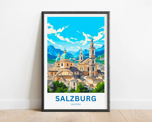 Salzburg Travel Poster