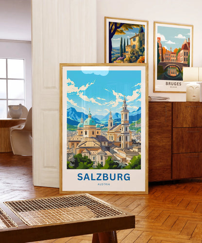 Salzburg Travel Poster