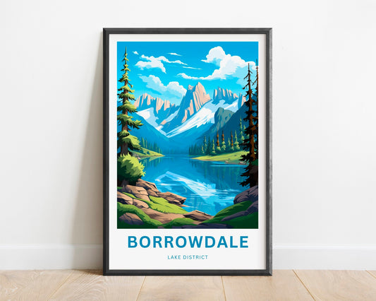 Borrowdale Lake Travel Poster