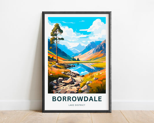 Borrowdale Lake Travel Poster
