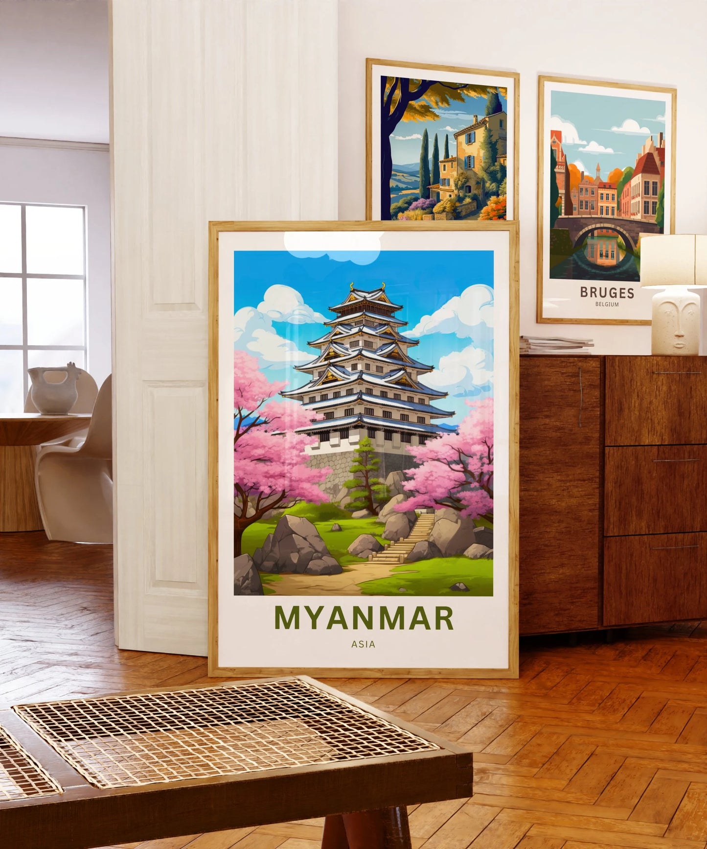 Myanmar Travel Poster