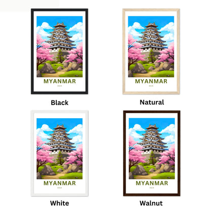 Myanmar Travel Poster