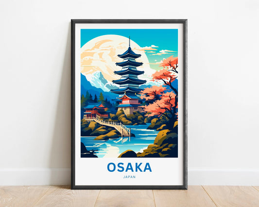 Osaka Travel Poster