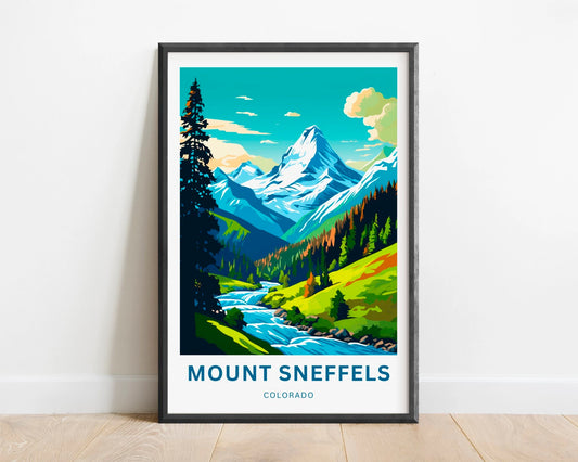 Mount Sneffels Travel Poster