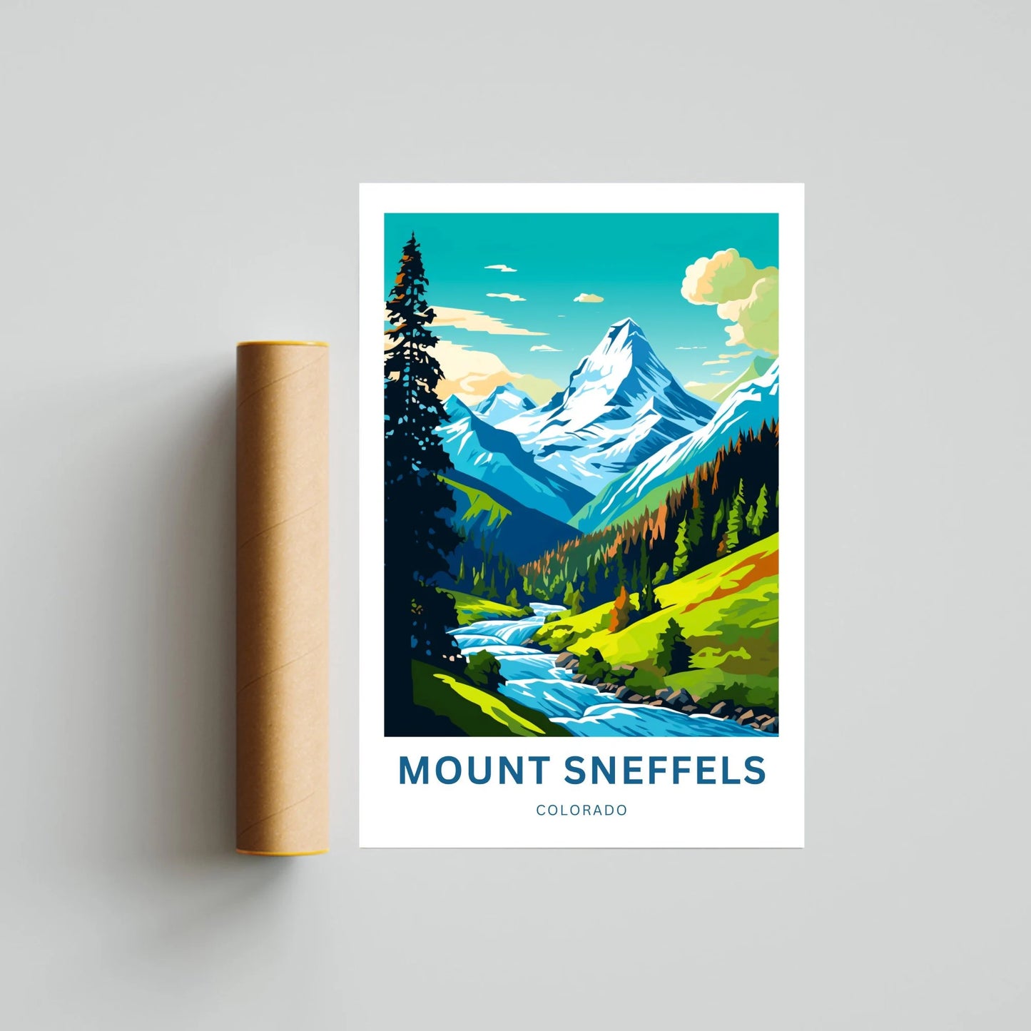 Mount Sneffels Travel Poster