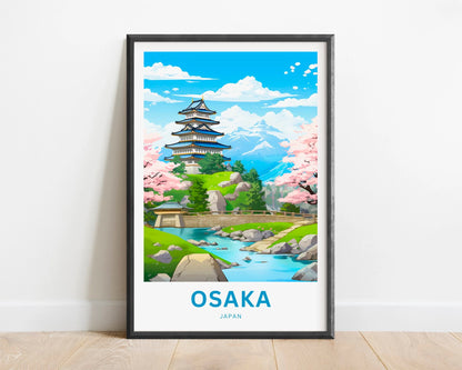 Osaka Travel Poster