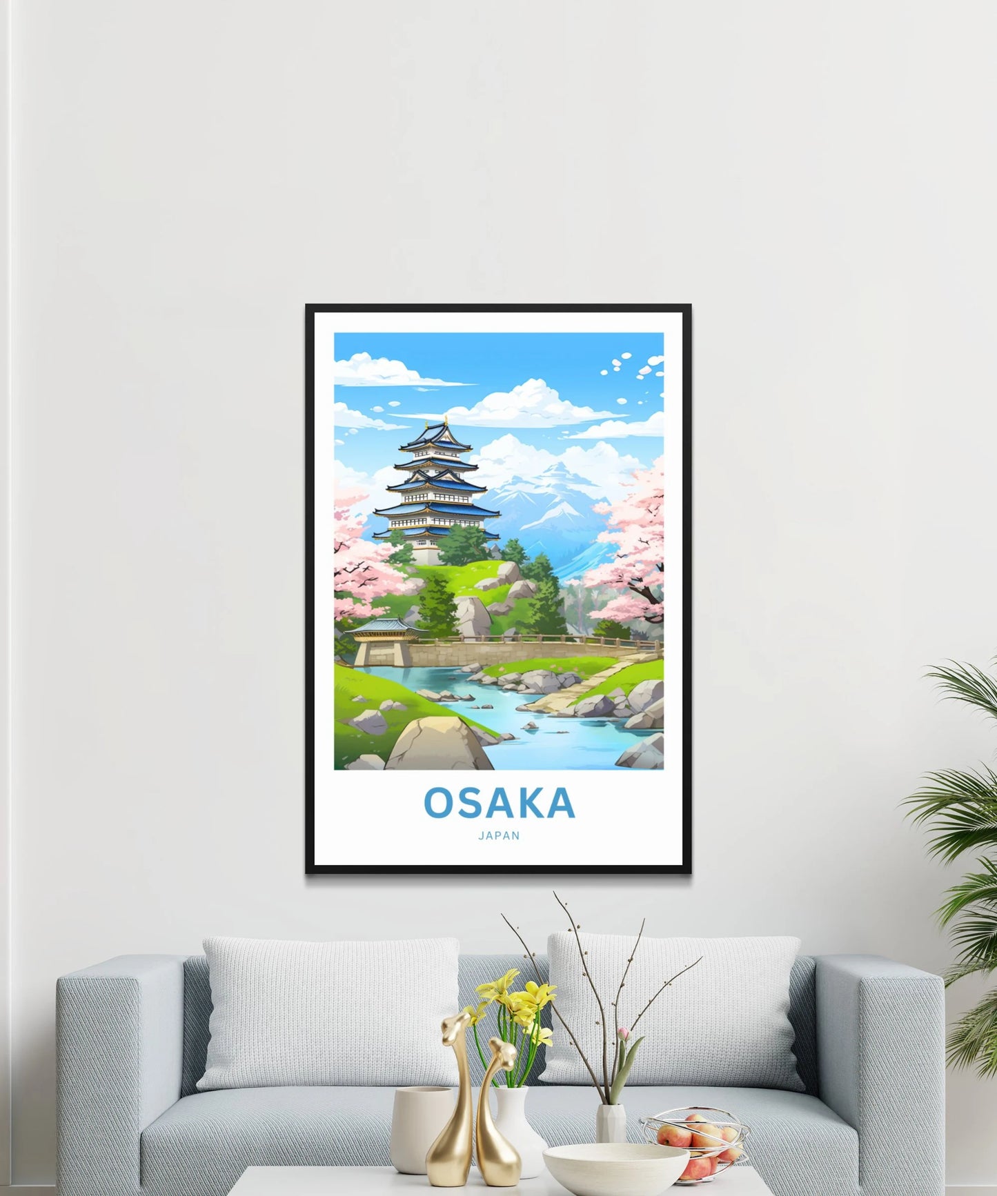 Osaka Travel Poster