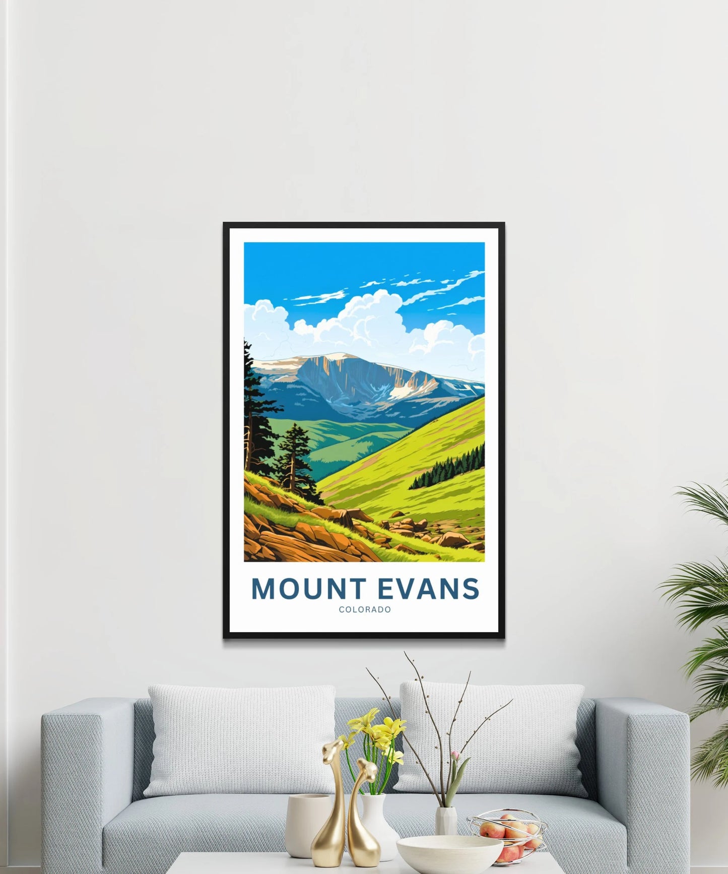 Mount Evans Travel Poster