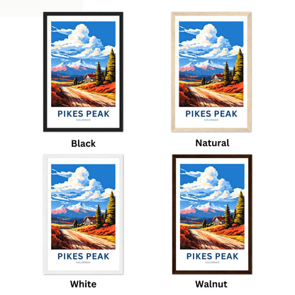 Pikes Peak Travel Poster