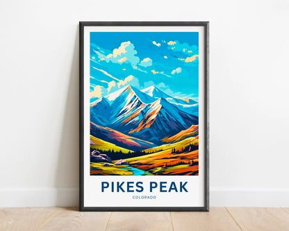 Pikes Peak Travel Poster