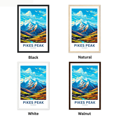 Pikes Peak Travel Poster