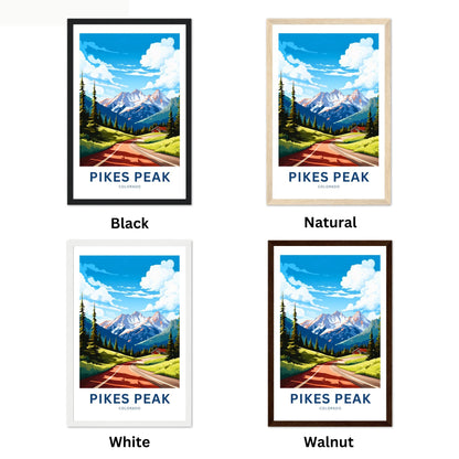 Pikes Peak Travel Poster