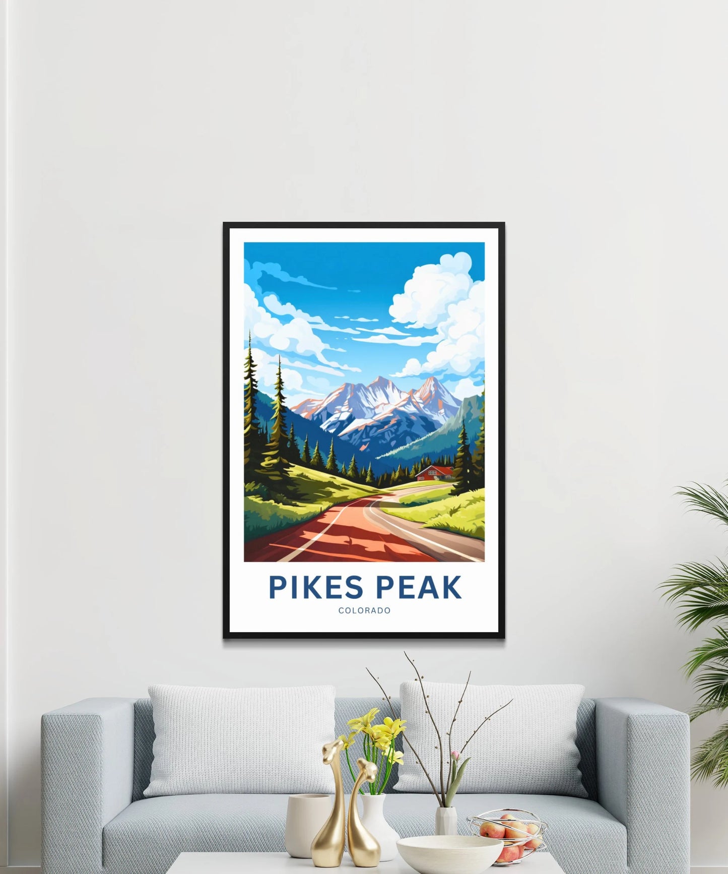 Pikes Peak Travel Poster