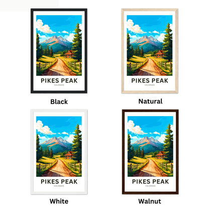 Pikes Peak Travel Poster