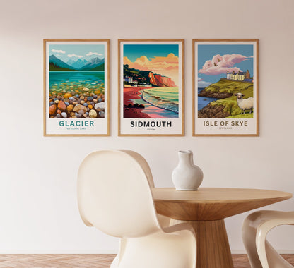 Sidmouth Travel Poster