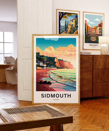 Sidmouth Travel Poster