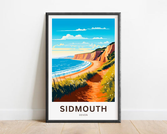 Sidmouth Travel Poster