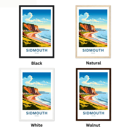 Sidmouth Travel Poster