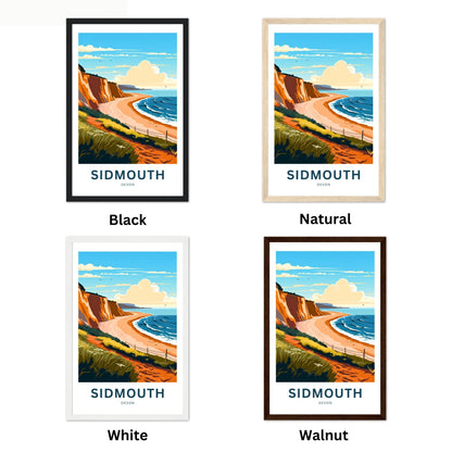 Sidmouth Travel Poster