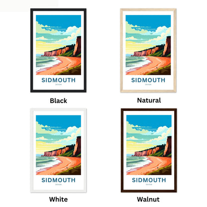 Sidmouth Travel Poster