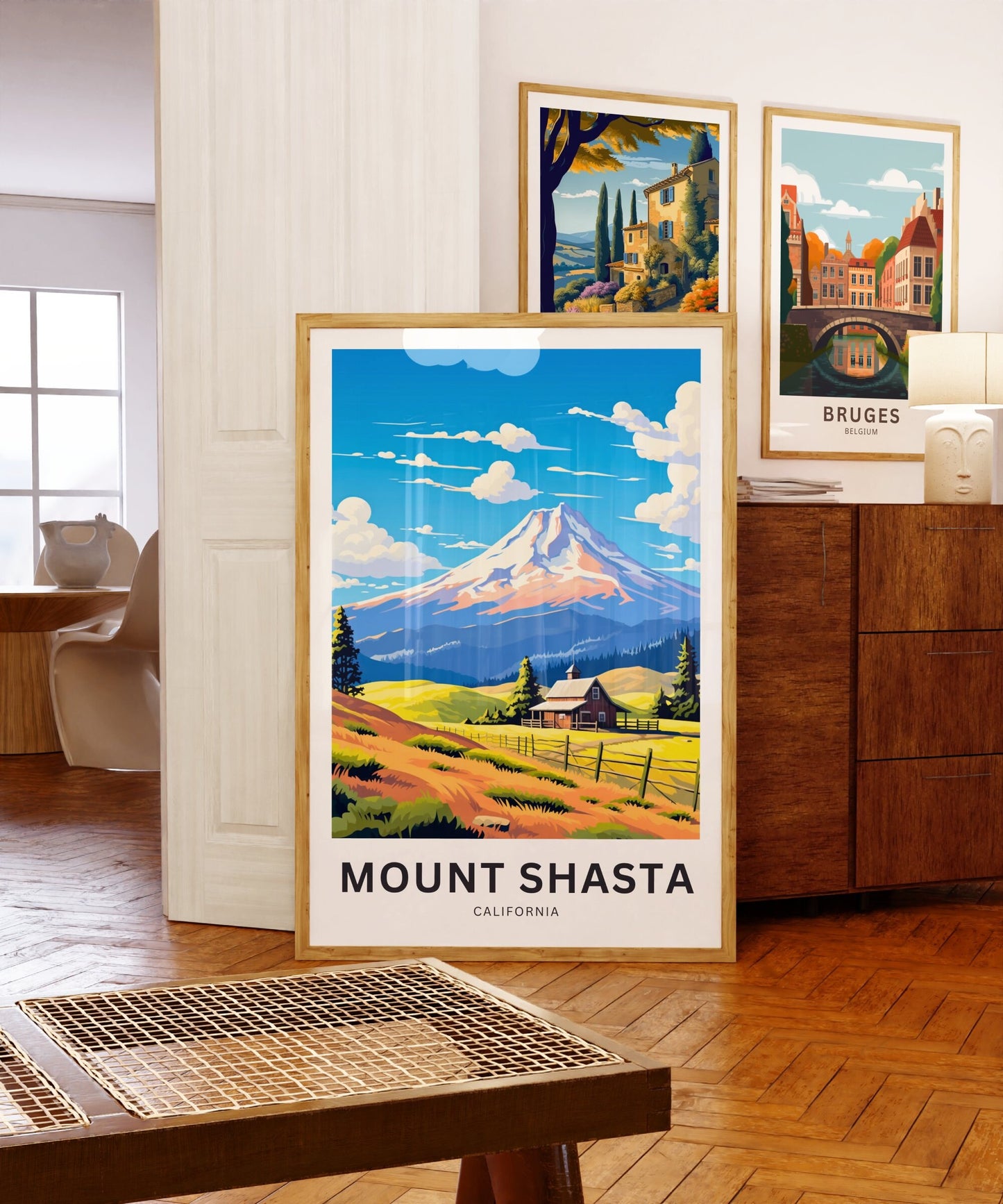 Mount Shasta Travel Poster