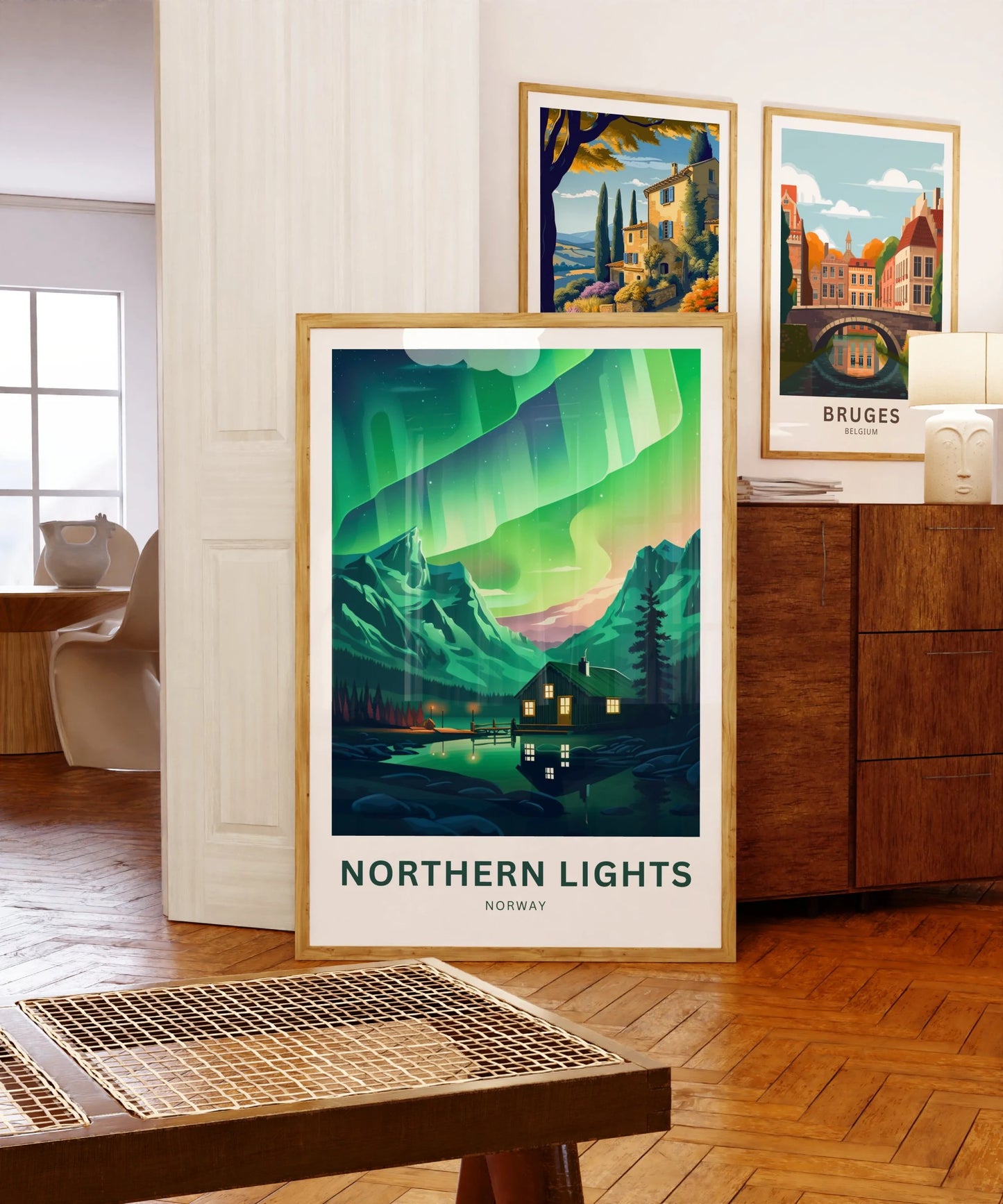 Northern Lights Travel Poster