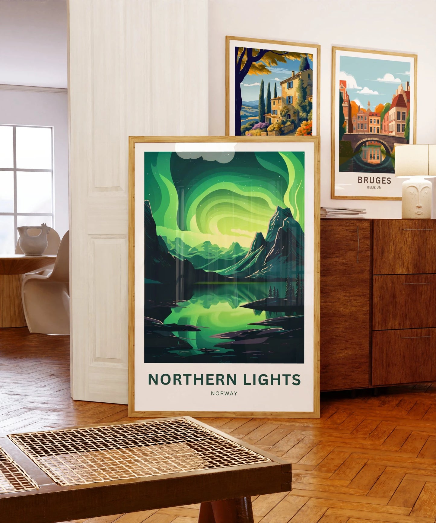 Northern Lights Travel Poster