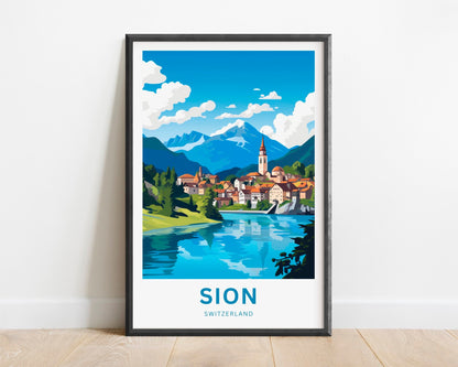 Sion Travel Poster