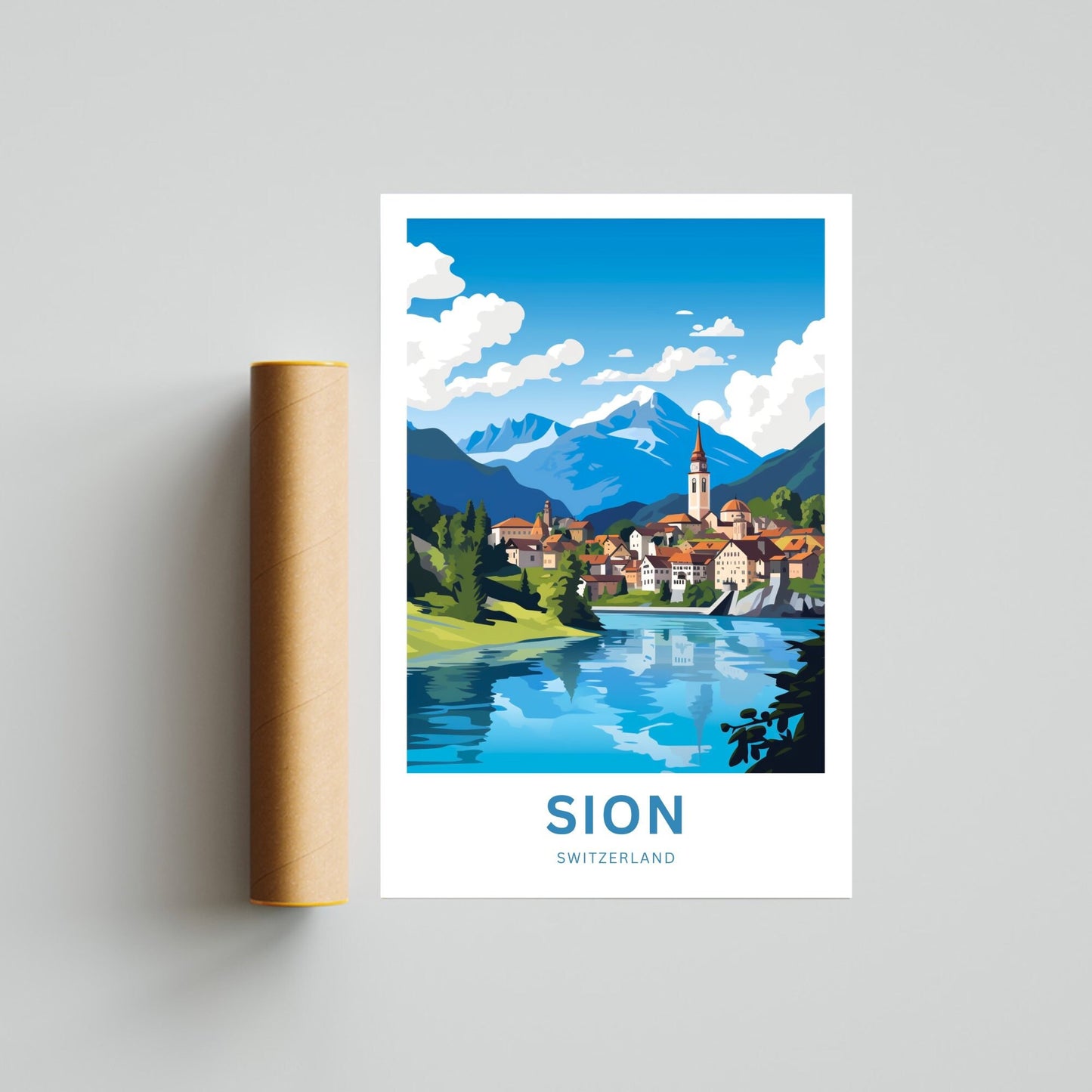 Sion Travel Poster