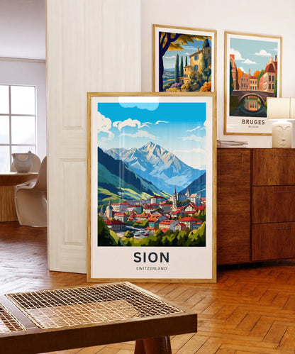 Sion Travel Poster