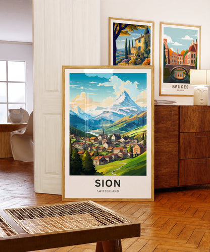 Sion Travel Poster