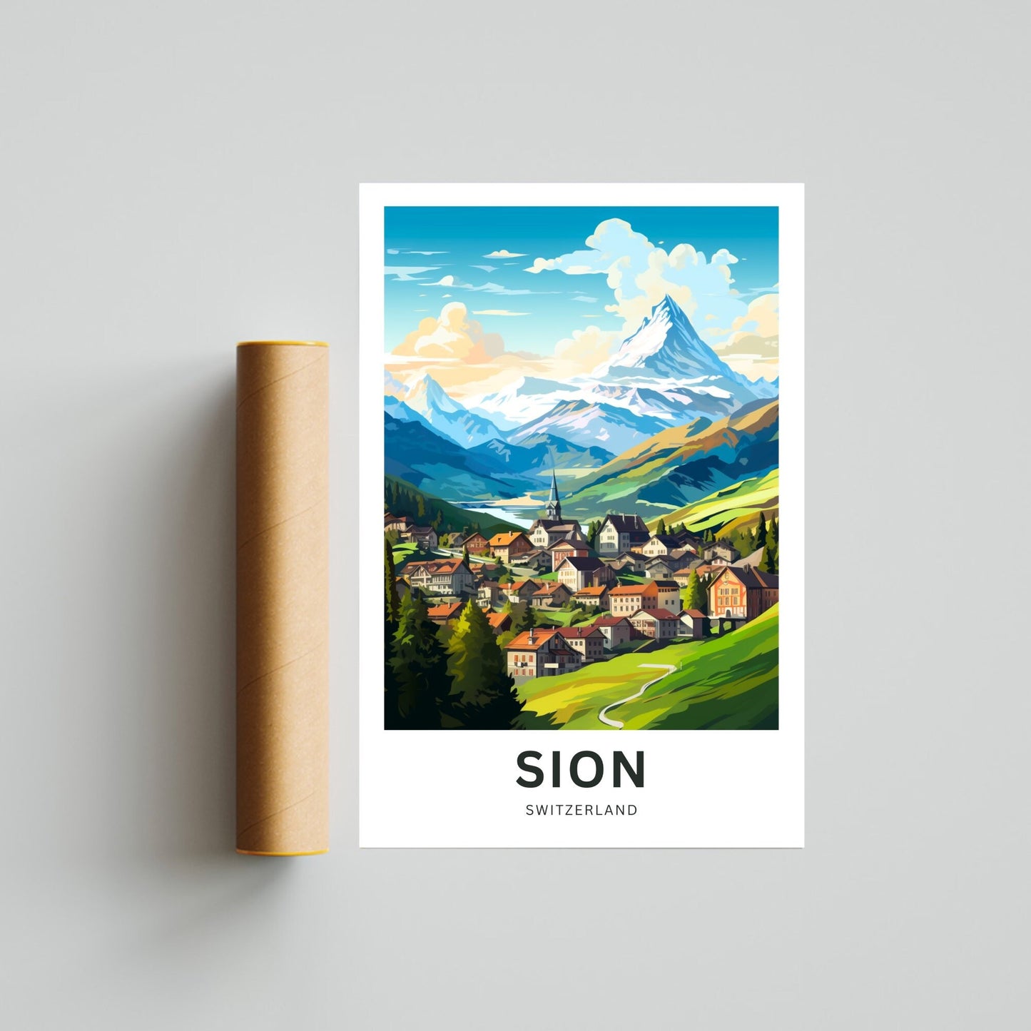 Sion Travel Poster