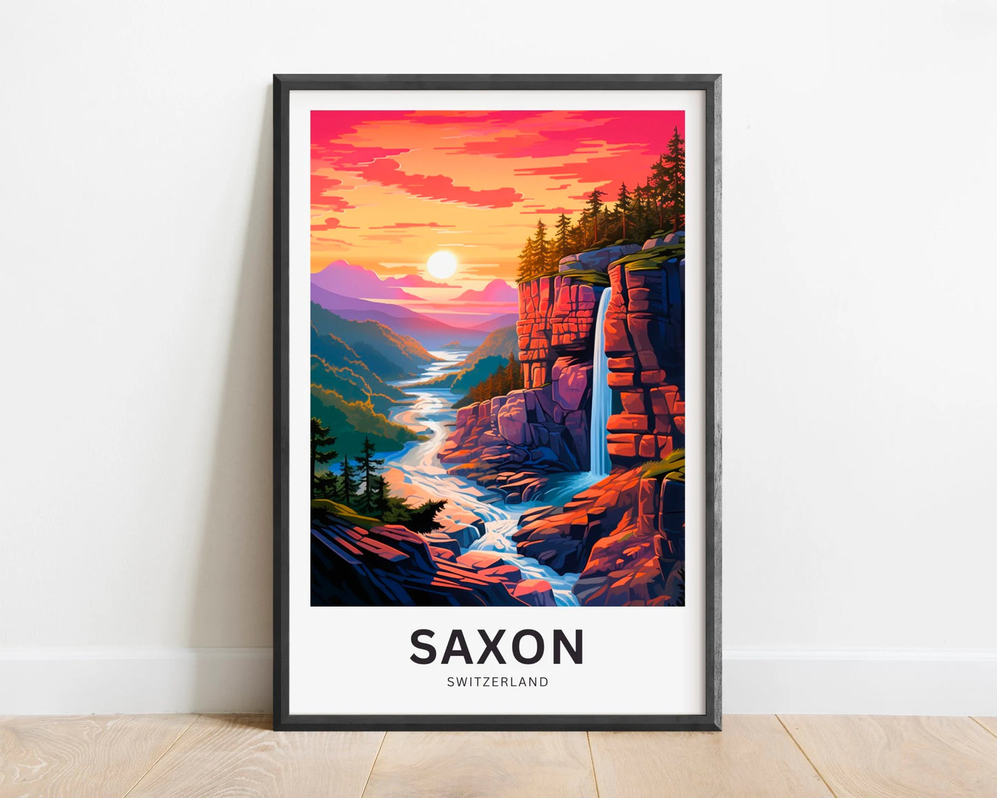 Saxon Travel Poster