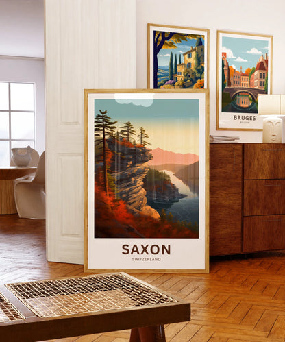 Saxon Travel Poster