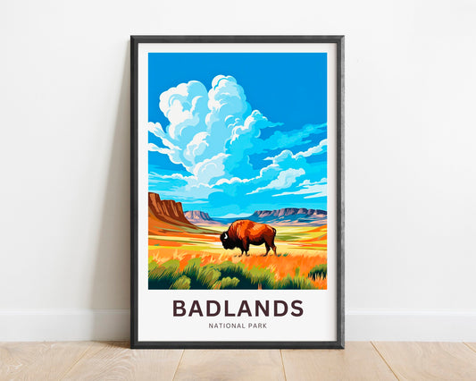 Badlands Travel Poster