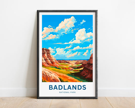 Badlands Travel Poster