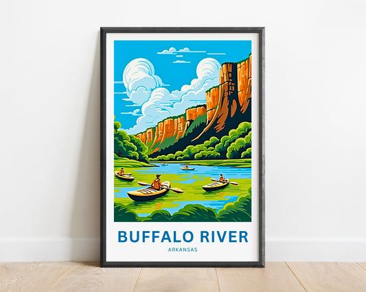 Buffalo River Travel Poster