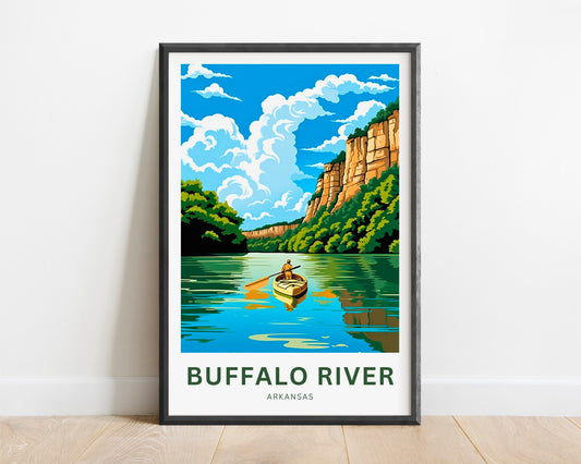 Buffalo River Travel Poster
