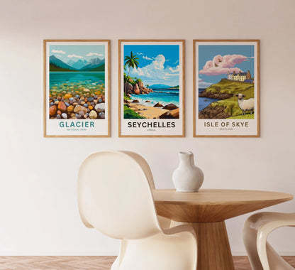 Seychelles Travel Poster