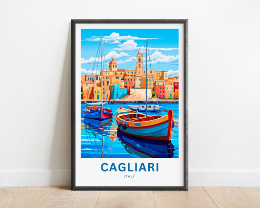 Cagliari Travel Poster