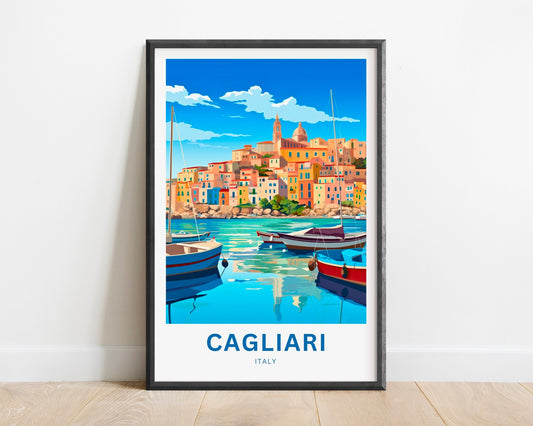 Cagliari Travel Poster