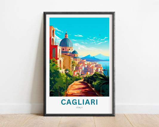 Cagliari Travel Poster