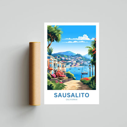 Sausalito Travel Poster