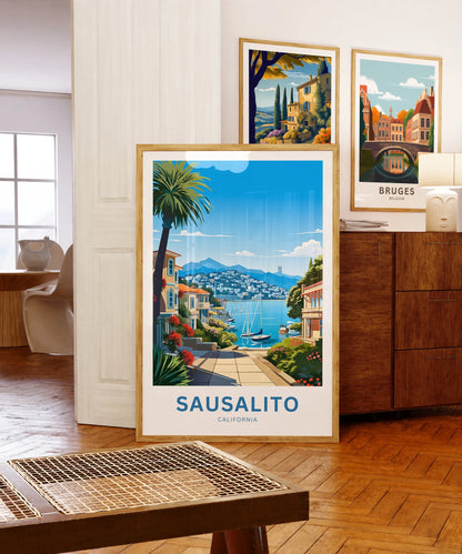 Sausalito Travel Poster