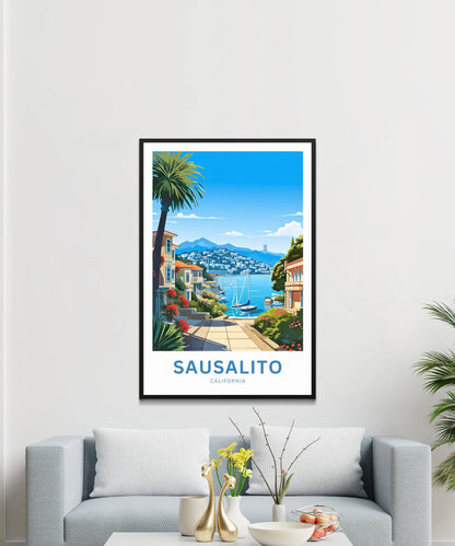 Sausalito Travel Poster