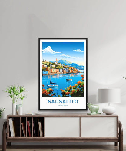 Sausalito Travel Poster